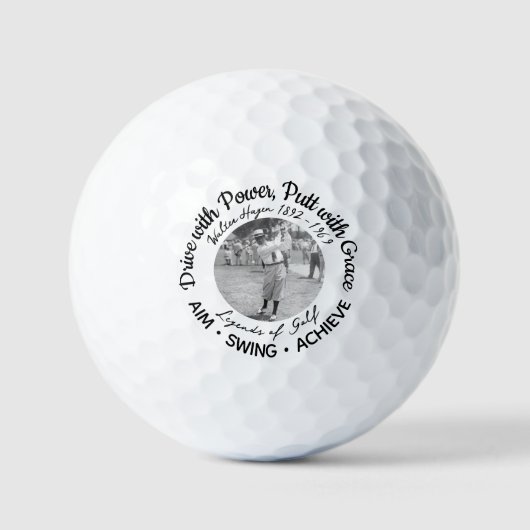 Balles De Golf Walter Hagen Inspiration Motivation Golf Balls (Recto)