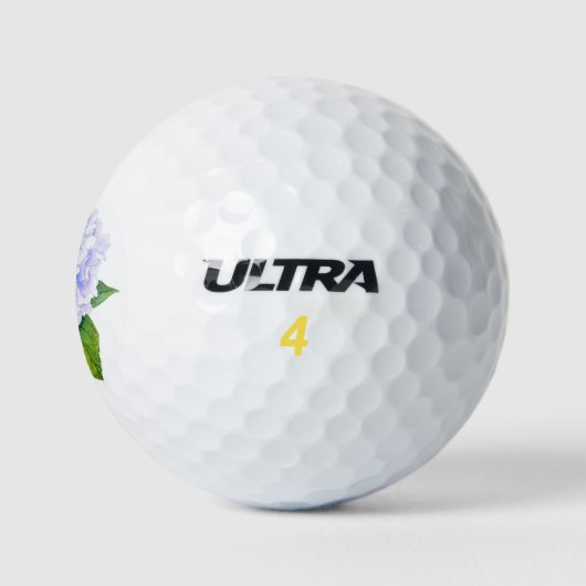 Balles De Golf Watercolor Hydrangeas Golf Balls (Logo)
