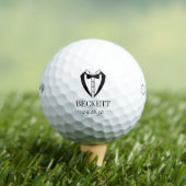 Balles De Golf Wedding Party Black Tuxedo With Bow Tie (T-shirt Insitu)
