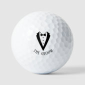 Balles De Golf Wedding Tuxedo Personalized The Groom (Recto)