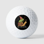 Balles De Golf Whimsical Frog Wizard Off to Cause A Kerfuffle  (Recto)