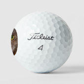 Balles De Golf "Whiskers d'or : un chaton Brown dans la peinture  (Logo)