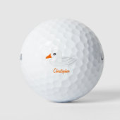 Balles De Golf White Duck Design Personalised (Devant)