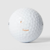 Balles De Golf White Swan Design (Devant)