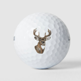 Balles De Golf Whitetail Buck Deer Head