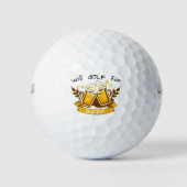 Balles De Golf Will GOLF pour la bière | personnalisable (Devant)