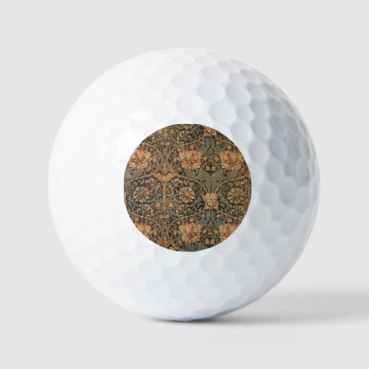 Balles De Golf William Morris Honeysuckle Rich Wallpaper (Recto)