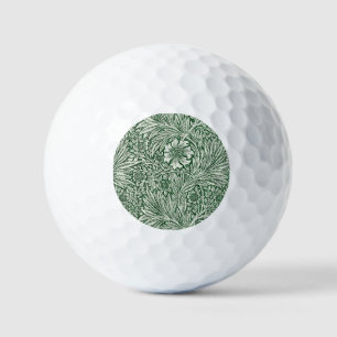 Balles De Golf william morris marigold fleurs vertes