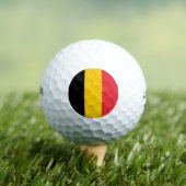 Balles De Golf Wilson Golf Ball avec drapeau de Belgique (T-shirt Insitu)