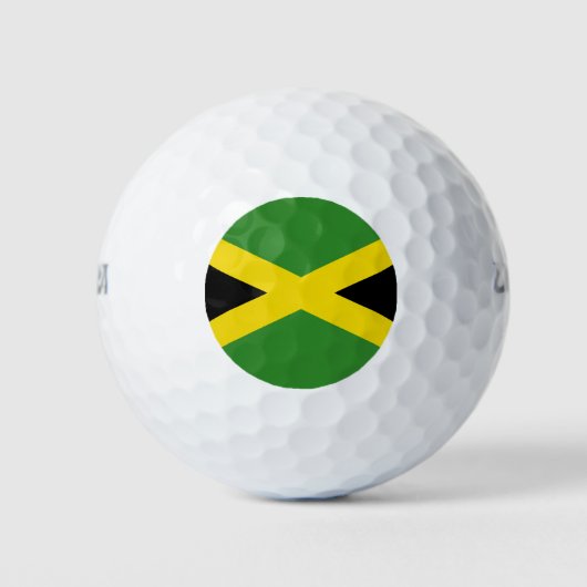 Balles De Golf Wilson Golf Ball avec drapeau de la Jamaïque (Devant)