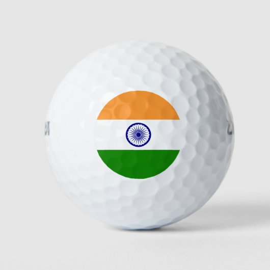 Balles De Golf Wilson Golf Ball avec drapeau de l'Inde (Devant)