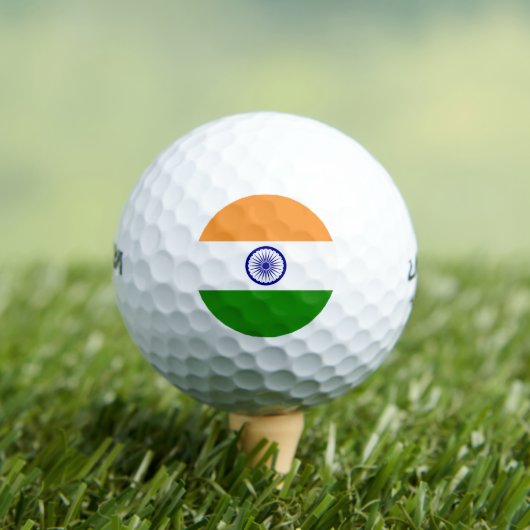 Balles De Golf Wilson Golf Ball avec drapeau de l'Inde (T-shirt Insitu)