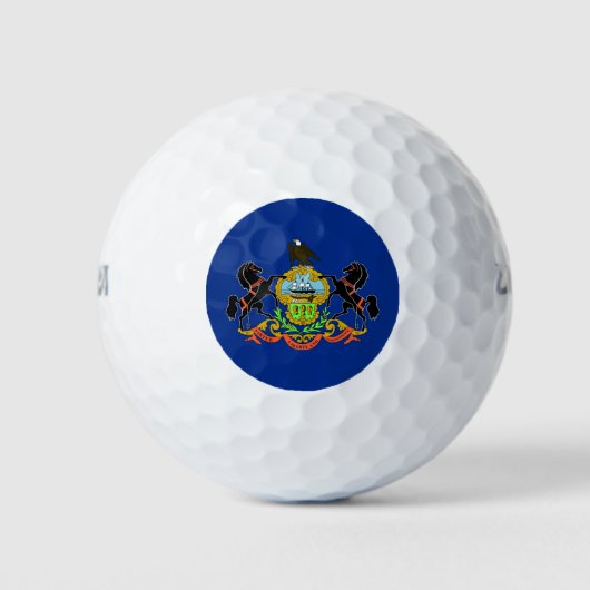 Balles De Golf Wilson Golf Ball avec drapeau de Pennsylvanie (Devant)