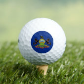 Balles De Golf Wilson Golf Ball avec drapeau de Pennsylvanie (T-shirt Insitu)
