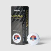 Balles De Golf Wilson Golf Ball avec drapeau de Serbie (Emballage)