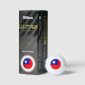 Balles De Golf Wilson Golf Ball avec drapeau de Taiwan (Emballage)