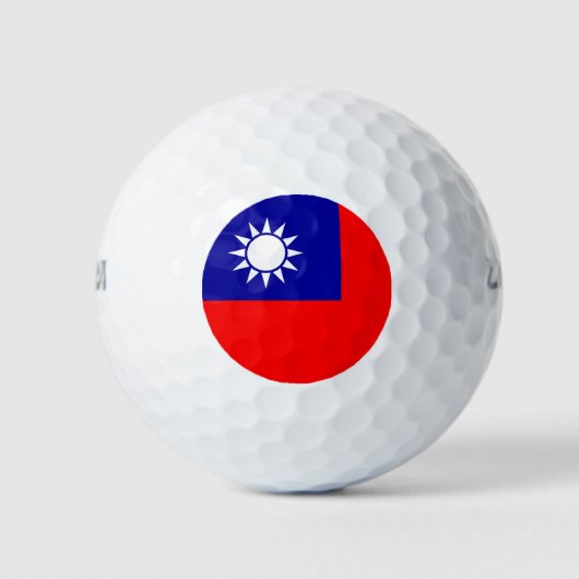 Balles De Golf Wilson Golf Ball avec drapeau de Taiwan (Devant)
