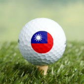 Balles De Golf Wilson Golf Ball avec drapeau de Taiwan (T-shirt Insitu)