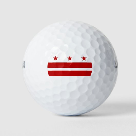 Balles De Golf Wilson Golf Ball avec drapeau de Washington DC (Devant)