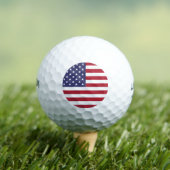 Balles De Golf Wilson Golf Ball avec drapeau des Etats-Unis (T-shirt Insitu)