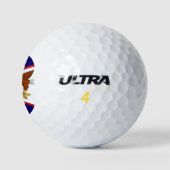 Balles De Golf Wilson Golf Ball avec drapeau des Samoa américaine (Logo)