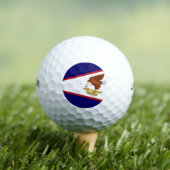 Balles De Golf Wilson Golf Ball avec drapeau des Samoa américaine (T-shirt Insitu)