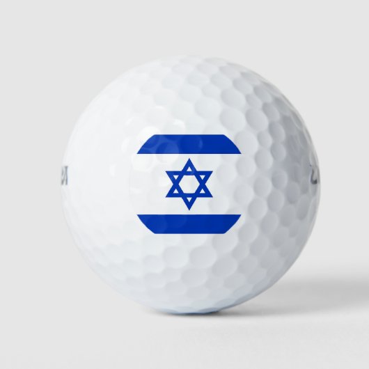 Balles De Golf Wilson Golf Ball avec drapeau d'Israël (Devant)