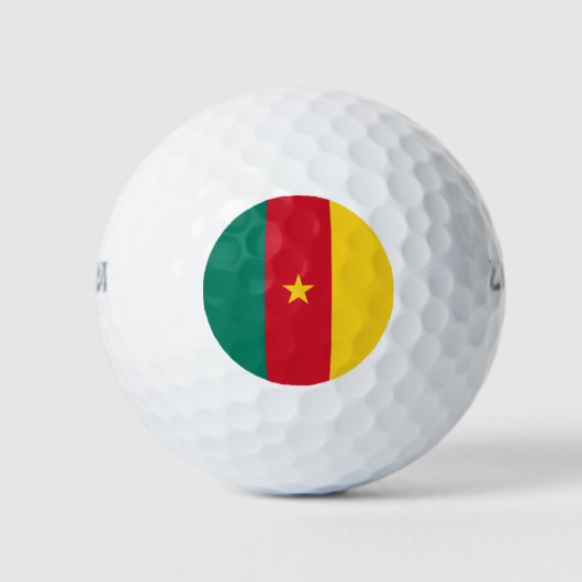 Balles De Golf Wilson Golf Ball avec drapeau du Cameroun (Devant)
