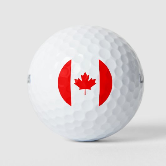 Balles De Golf Wilson Golf Ball avec drapeau du Canada (Devant)