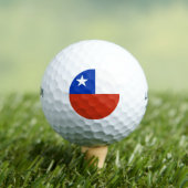 Balles De Golf Wilson Golf Ball avec drapeau du Chili (T-shirt Insitu)