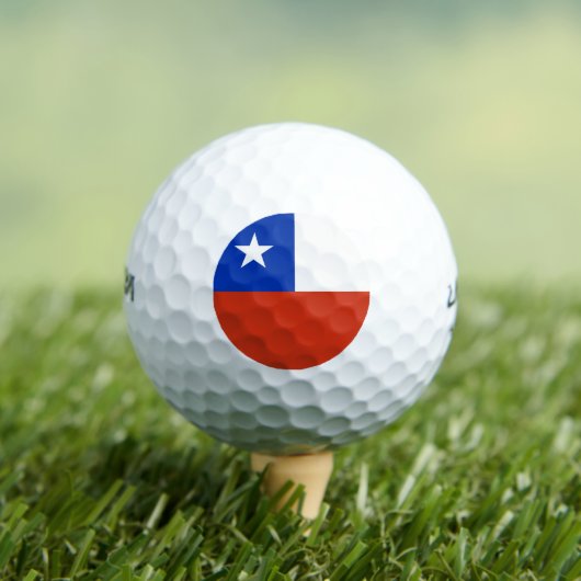 Balles De Golf Wilson Golf Ball avec drapeau du Chili (T-shirt Insitu)