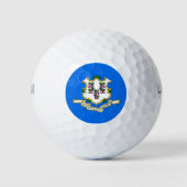 Balles De Golf Wilson Golf Ball avec drapeau du Connecticut, État (Devant)