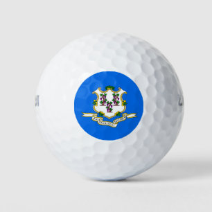 Balles De Golf Wilson Golf Ball avec drapeau du Connecticut, État