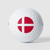 Balles De Golf Wilson Golf Ball avec drapeau du Danemark (Devant)