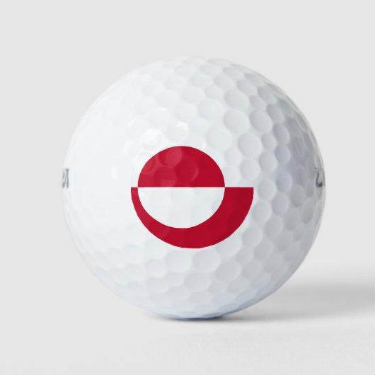 Balles De Golf Wilson Golf Ball avec drapeau du Groenland (Devant)