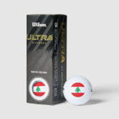 Balles De Golf Wilson Golf Ball avec drapeau du Liban (Emballage)