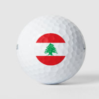 Wilson Golf Ball avec drapeau du Liban