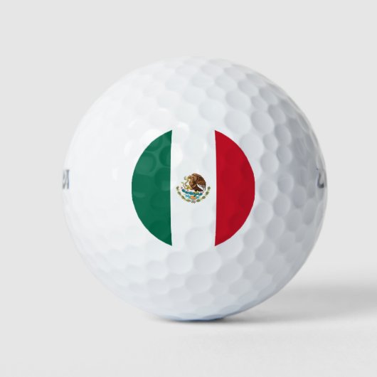 Balles De Golf Wilson Golf Ball avec drapeau du Mexique (Devant)