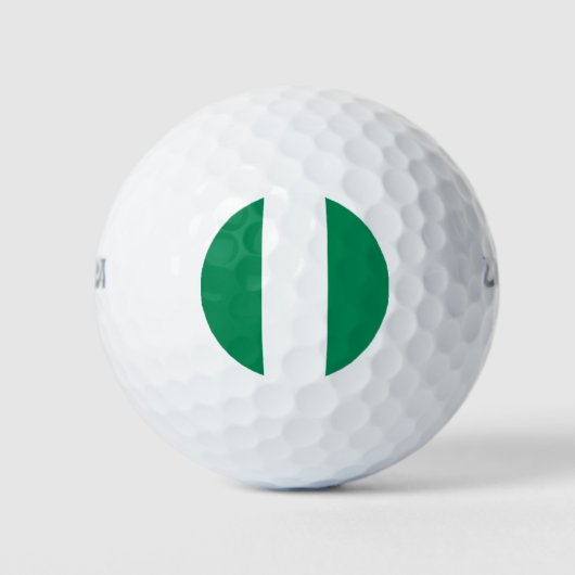 Balles De Golf Wilson Golf Ball avec drapeau du Nigeria (Devant)