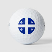 Balles De Golf Wilson Golf Ball avec drapeau du Québec (Devant)