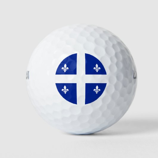 Balles De Golf Wilson Golf Ball avec drapeau du Québec (Devant)