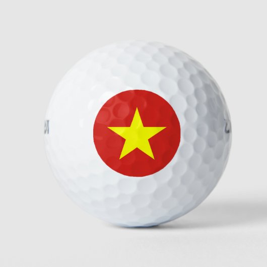 Balles De Golf Wilson Golf Ball avec drapeau du Vietnam (Devant)