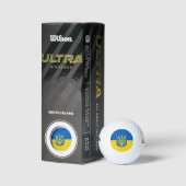Balles De Golf Wilson Golf Ball avec drapeau d'Ukraine (Emballage)