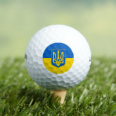 Balles De Golf Wilson Golf Ball avec drapeau d'Ukraine (T-shirt Insitu)