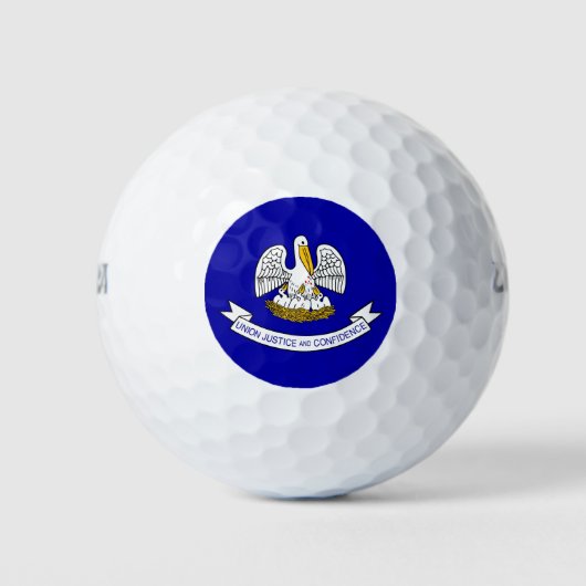 Balles De Golf Wilson Golf Ball avec le drapeau de la Louisiane,  (Devant)