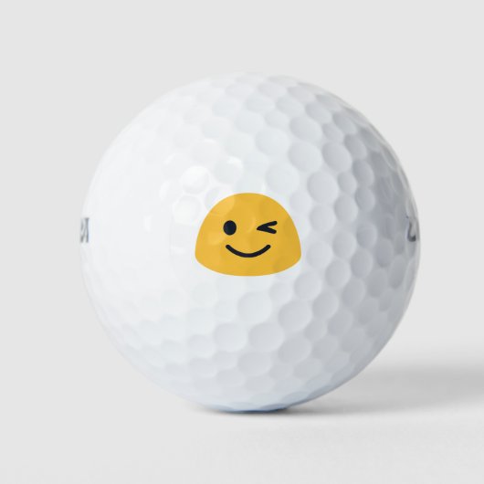 Balles De Golf Wink Emoji (Devant)