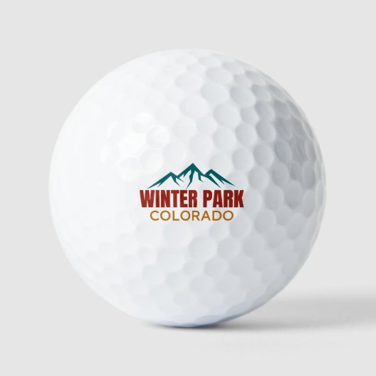 Balles De Golf Winter Park Colorado (Recto)