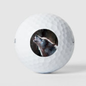 Balles De Golf Wolf Howling Loup solitaire (Devant)