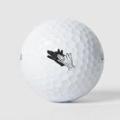 Balles De Golf Wolf Silhouette (Devant)