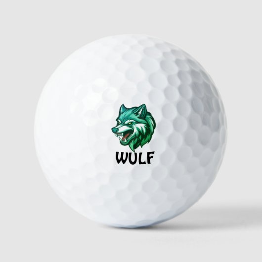 Balles De Golf Wolf Spin | Fierce Table Tennis Spirit Design (Recto)